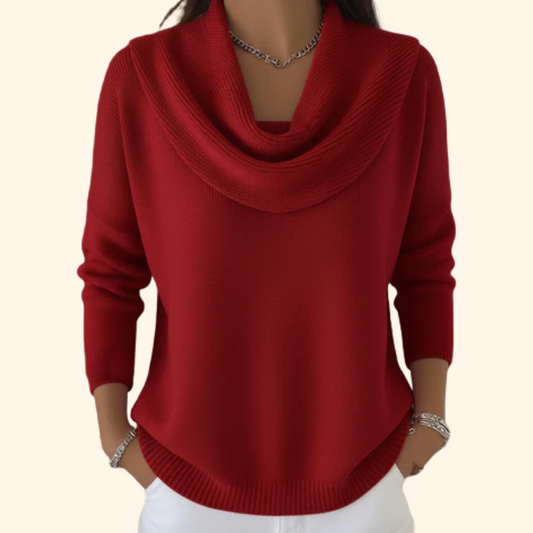 Bella™ | Elegant Collared Knit Sweater