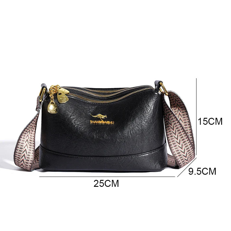 Zara| Refined Leather Shoulder Bag