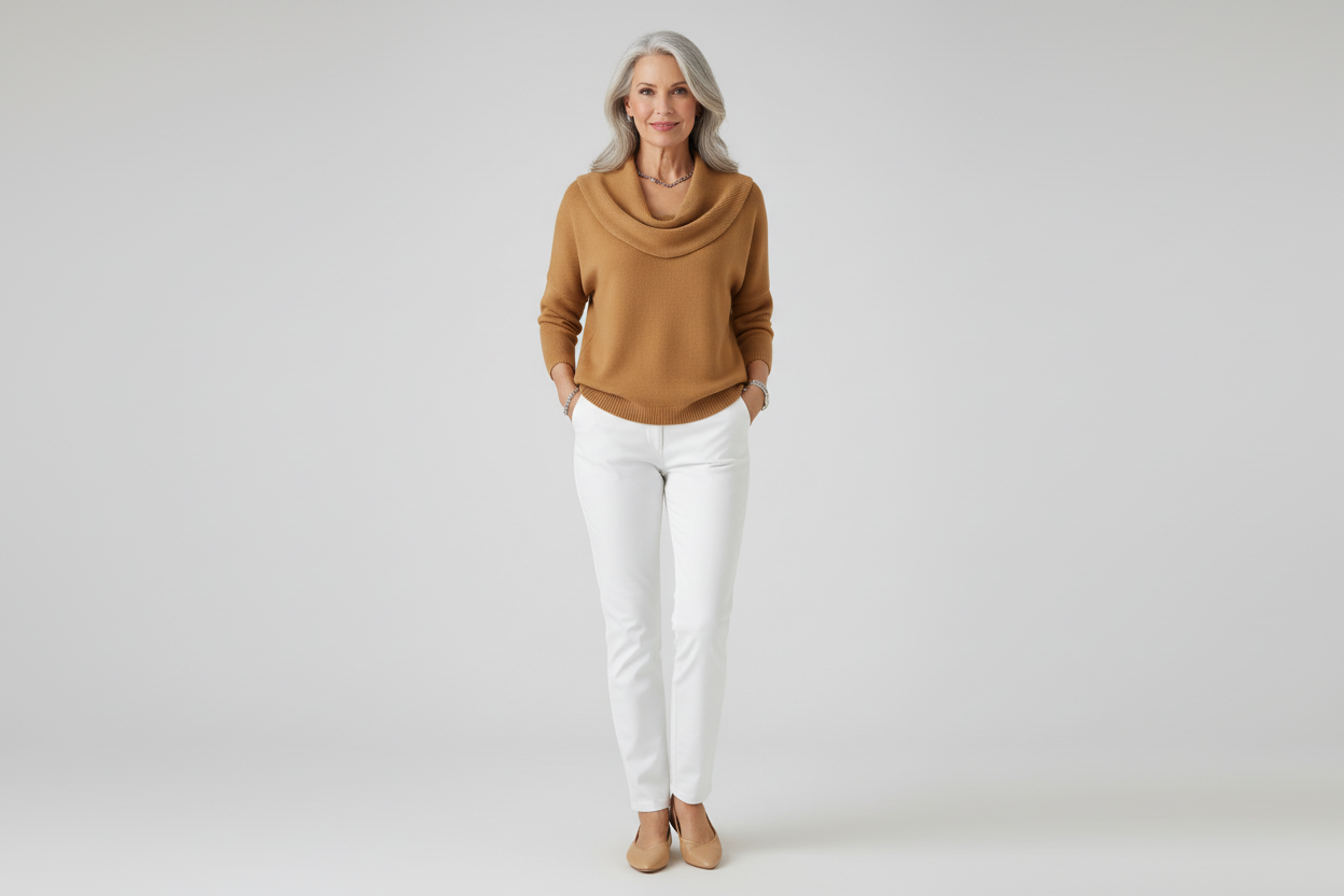 Bella™ | Elegant Collared Knit Sweater
