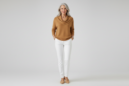 Bella™ | Elegant Collared Knit Sweater
