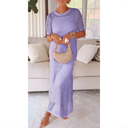 Megan™ Elegant Cut-Out Maxi Dress