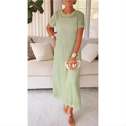 Megan™ Elegant Cut-Out Maxi Dress