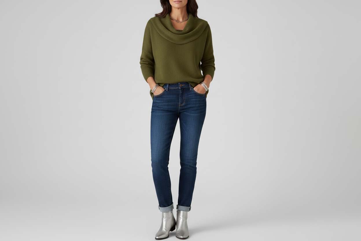Bella™ | Elegant Collared Knit Sweater