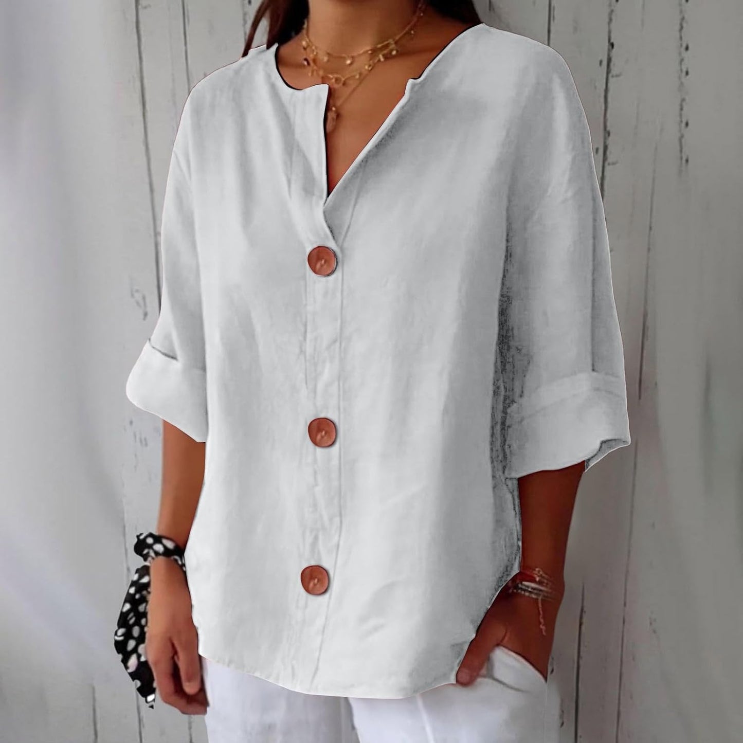 Eileen | Breezy Classic Everyday Blouse