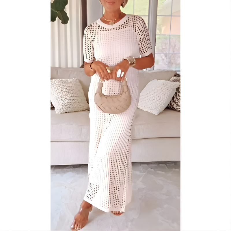 Megan™ Elegant Cut-Out Maxi Dress