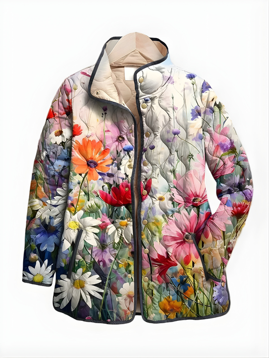 Flower™ | Vintage Charming Floral Quilted Jacket