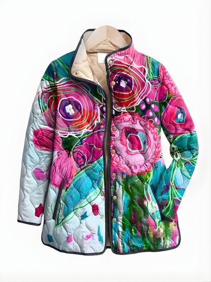 Flower™ | Vintage Charming Floral Quilted Jacket