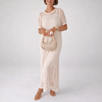 Megan™ Elegant Cut-Out Maxi Dress