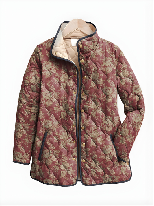 Ria™ | Retro Floral Print Jacket