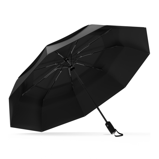 StormGuard™ Windproof Travel Umbrella- Compact, Automatic, Black