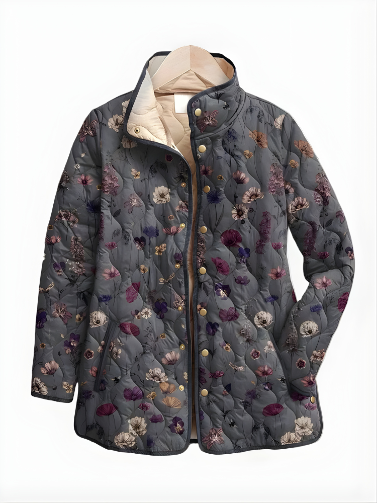 Joke™ | Quilted Jacket with Vintage Floral Print