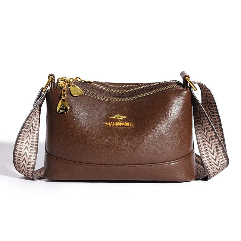 Zara| Refined Leather Shoulder Bag
