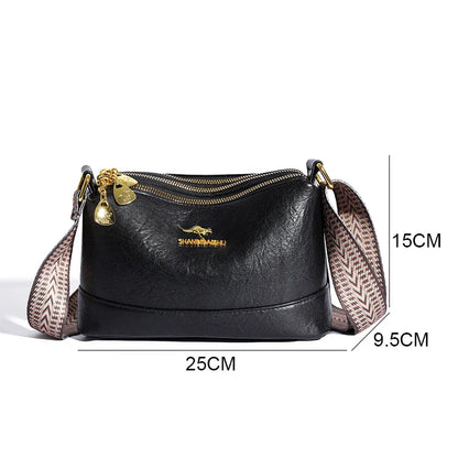 Zara| Refined Leather Shoulder Bag