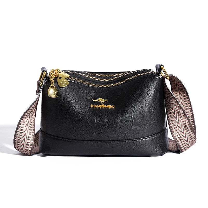 Zara| Refined Leather Shoulder Bag