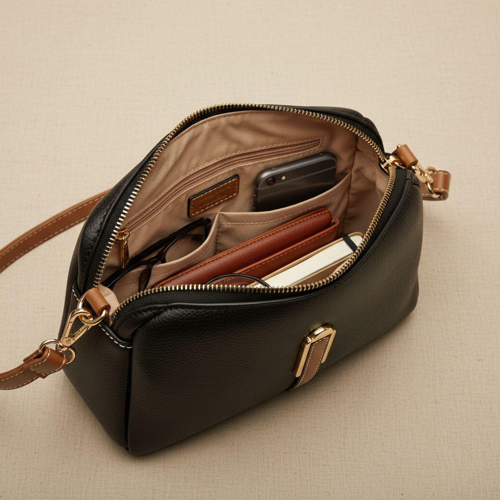 Diana Leather Crossbody Bag
