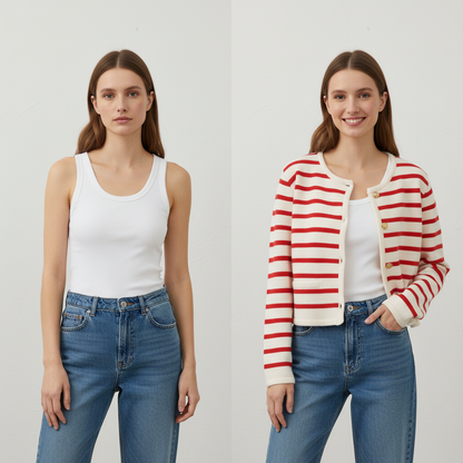 Sienna | Stripe Cardigan